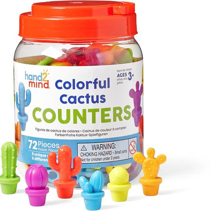 Learning Resources Kleurrijke cactusvormige telblokjes
