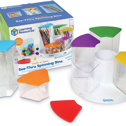 Learning Resources Create-a-Space™ Doorzichtige Draaibakken