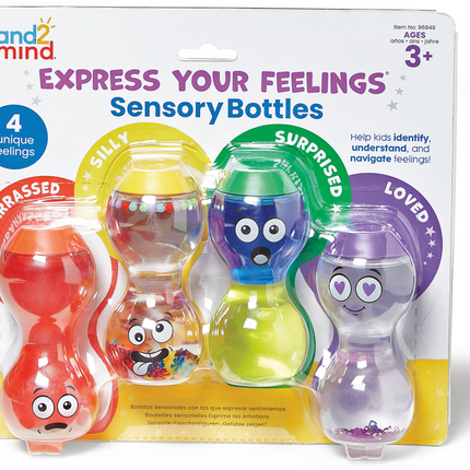 Learning Resources  Express Your Feelings™ Sensory Bottles Embarassed, Silly, Surprised, Loved