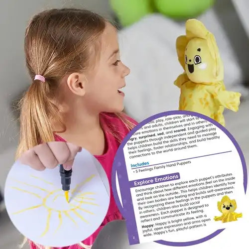 Learning Resources - Feelings Family™ Hand Puppets