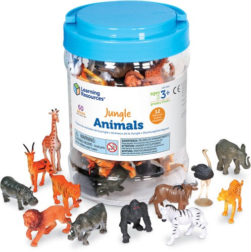 Jungle Animal Counters, Set of 60