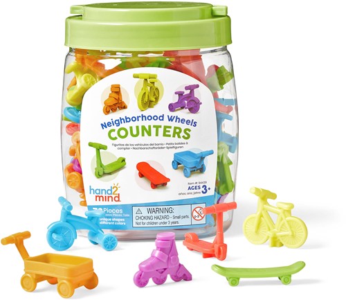 Leren tellen met alles met dat wieltjes heeft