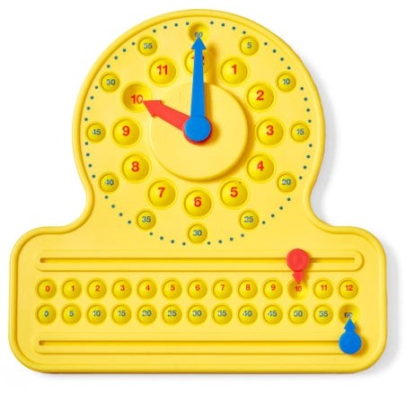 NumberLine Clock - Sensory Bubble Popper