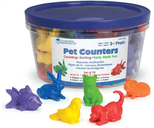Learning Resources - Pet Counters (Set of 72)