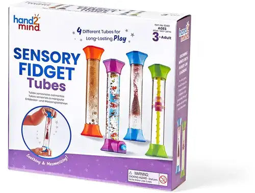 Learning Resources Sensory Fidget Tubes, Set of 4