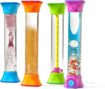 Learning Resources Sensory Fidget Tubes, Set of 4