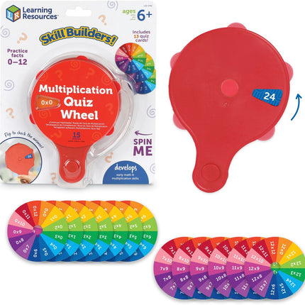 Learning Resources -Vaardighedentrainers! Vermenigvuldigingsquizwiel