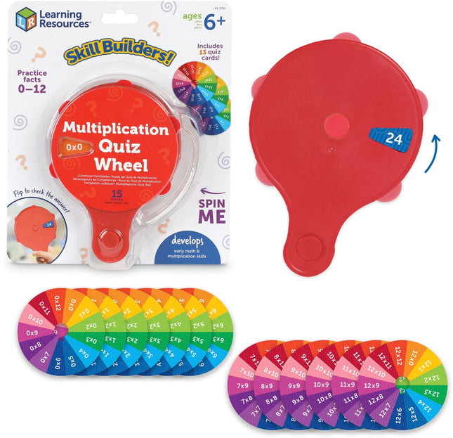 Learning Resources -Vaardighedentrainers! Vermenigvuldigingsquizwiel