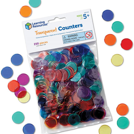 Learning Resources Transparent Counters (Set of 250)