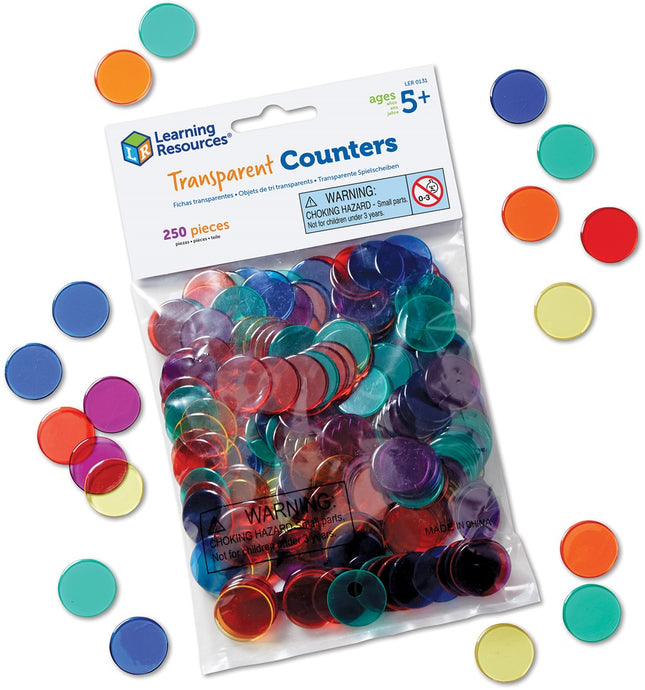 Learning Resources Transparent Counters (Set of 250)
