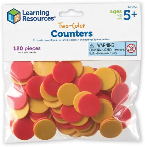 Learning Resources twee kleuren Counters, Smart Pack (Set of 120)