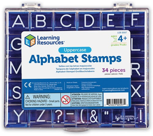 Stempel met blokletters