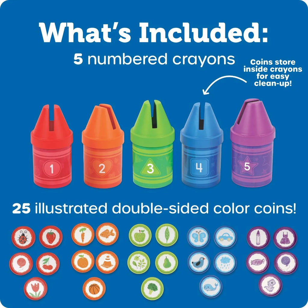 Rainbow Counting Crayons