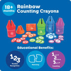 Rainbow Counting Crayons