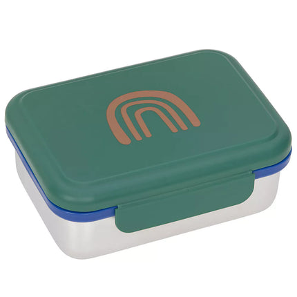 Lässig lunchbox RVS Little Gang rainbow green