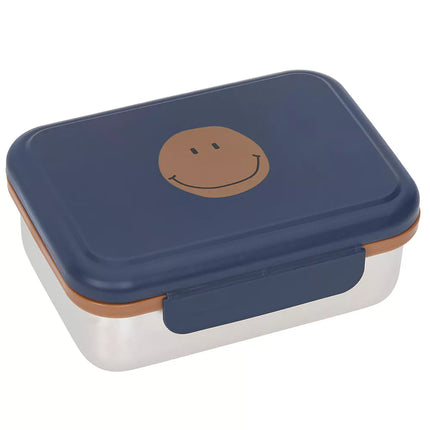 Lässig lunchbox RVS Little Gang smiley navy