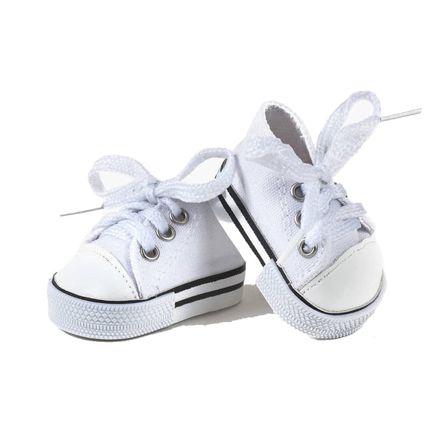 Minikane poppenkleding Comvers schoenen wit