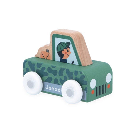 Janod Mountain Valley Wooden All Terrain Car - Cross Roads
