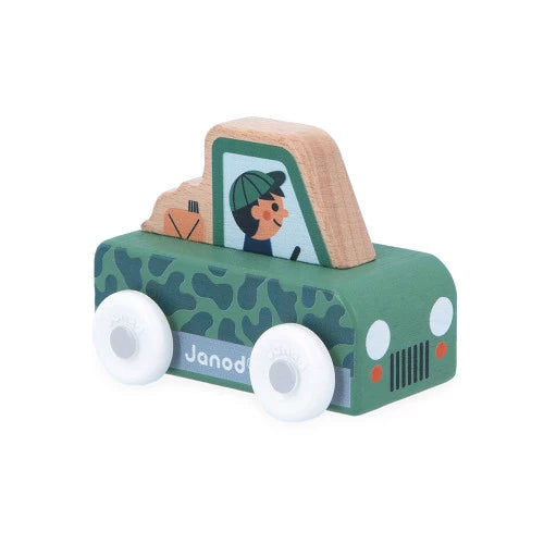 Janod Mountain Valley Wooden All Terrain Car - Cross Roads
