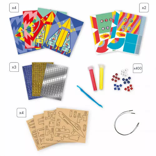 Janod knutselset lucht avonturiers multi-activiteitenbox