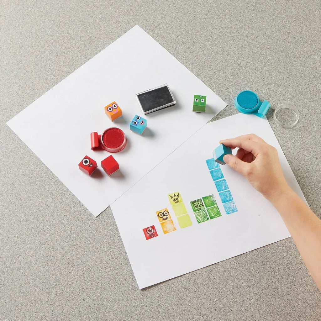 Learning Resources MathLink Cubes Numberblocks stempelset