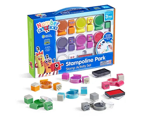Learning Resources MathLink Cubes Numberblocks stempelset