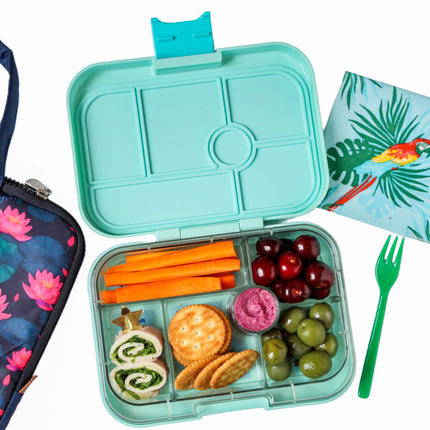 Yumbox Original 6 vakken Serene Aqua / Paris tray