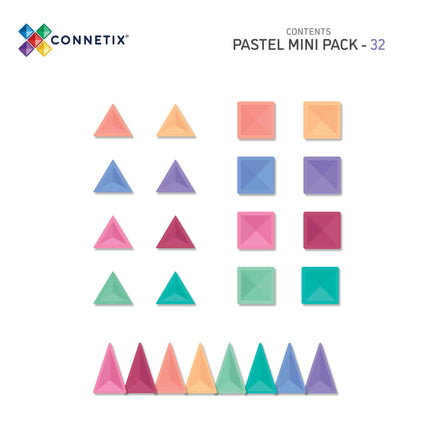 Connetix 32delige Pastel Mini pack