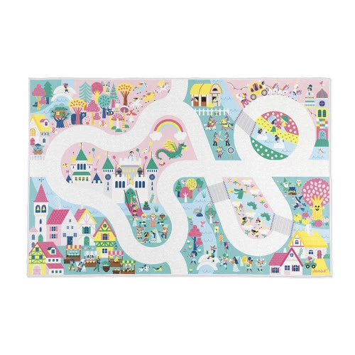 Janod Playmat with circuit Enchanted Kingdom - Cross Roads