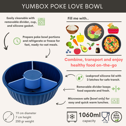 Yumbox Poke Bowl Hawaii Blue