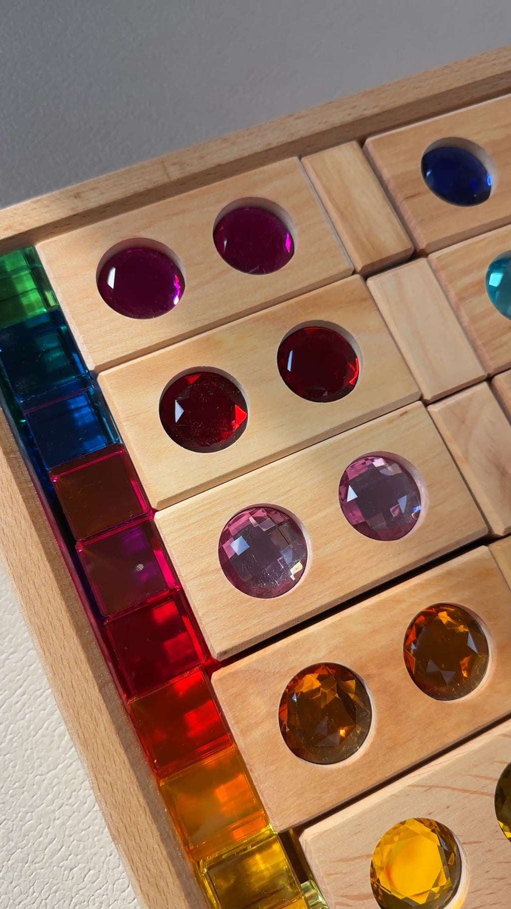 Small Colour Track with Lucent Cubes 45 Pieces