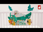 Tropik houten krokodil busy-board