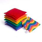 Sensorische pittenzakjes Regenboog set van 6 & Waves