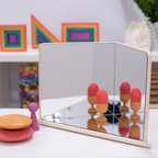 Wooden 4-Way Mirror