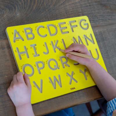 Schrijfbord met Hoofdletters