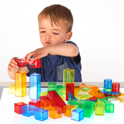 tickit®  Transparante Kleurenblokken – Set van 50