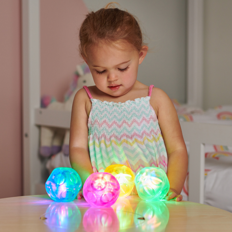 Sensory Flashing Balls (Irregular Bounce) - Pk4