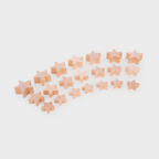 natural wooden stars 21 pc