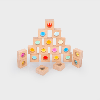 tickit®  Houten Kaleidoscoop Blokken - Set van 20