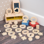 Inside en outside wooden shapes