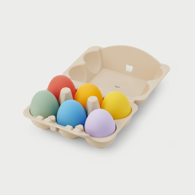 tickit®  SiliSoft Sensorische Eieren (Regenboog) - Set van 6