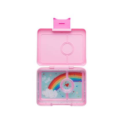 Yumbox Snack 3 vakken Power pink / rainbow tray