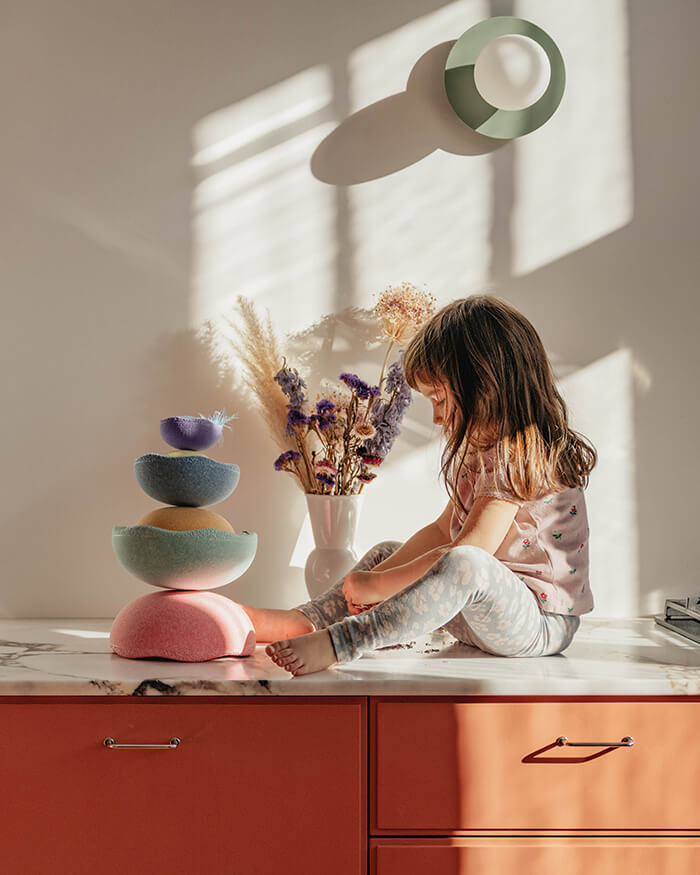 Stapelstein stapelstenen inside pastel set van 6