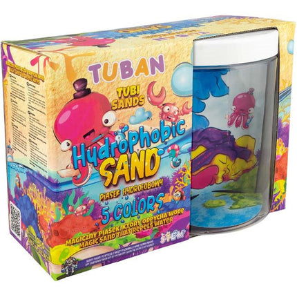 Tuban hydrofobe zandset 5 kleuren met aquarium