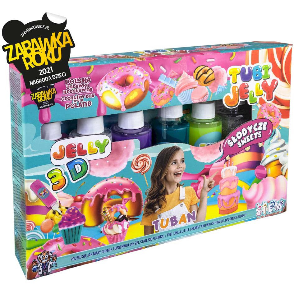 Tuban Tubi Jelly Sweets 6 kleuren 3D figuren maken