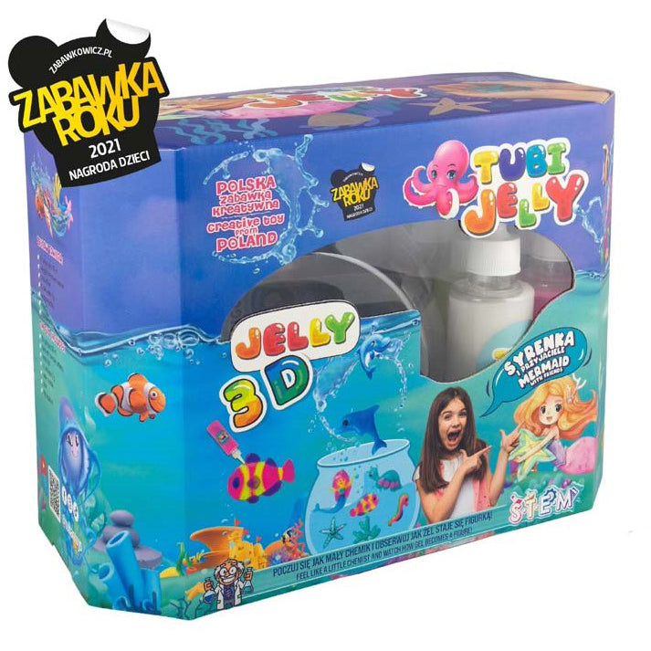 Tuban Tubi Jelly Mermaids 8 kleuren en kleine aquarium 3D figuren maken
