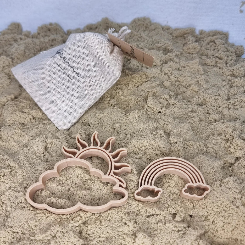 Uitstekers zon en regenboog