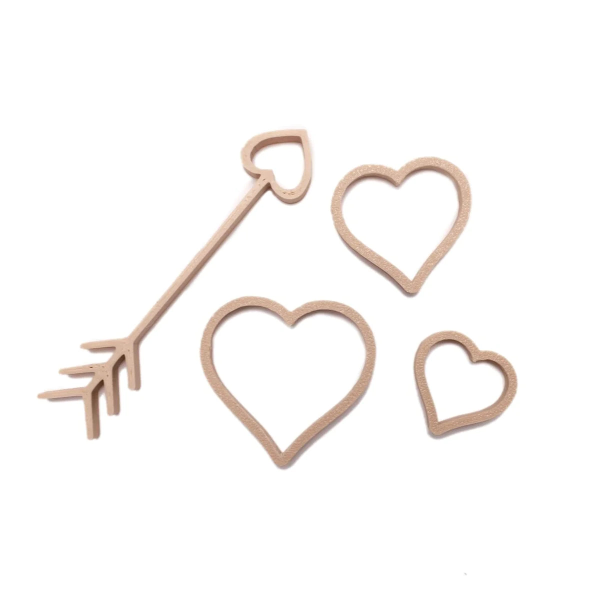 Uitstekers hartjes met stok