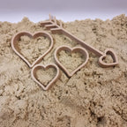 Uitstekers hartjes met stok