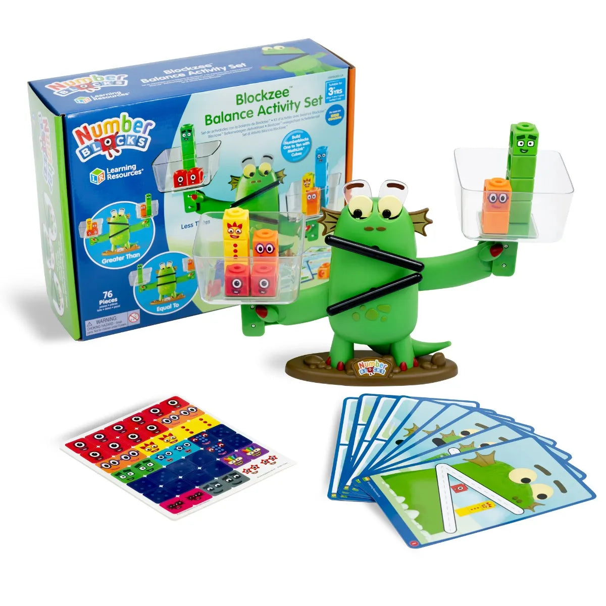 Learning Resources Blockzee Blockzilla weegschaal activiteitenset